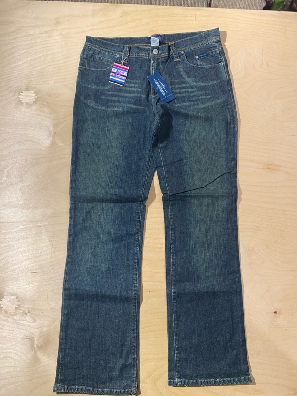 Y2K Lady Enyce Dark Wash Straight Leg Jeans 32 (RB)